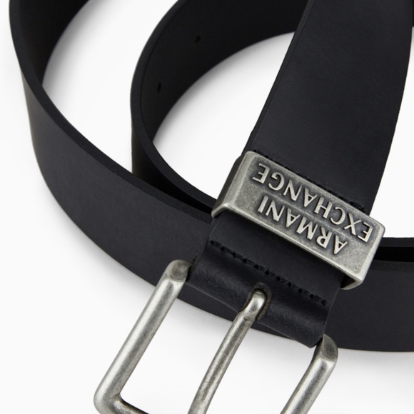 Armani Exchange Black Leather Belt size 100/40. Genuine leather! - Picture 4 of 8